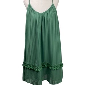 GB Gianni Bini Green T-Back Sleeveless Juniors Dress